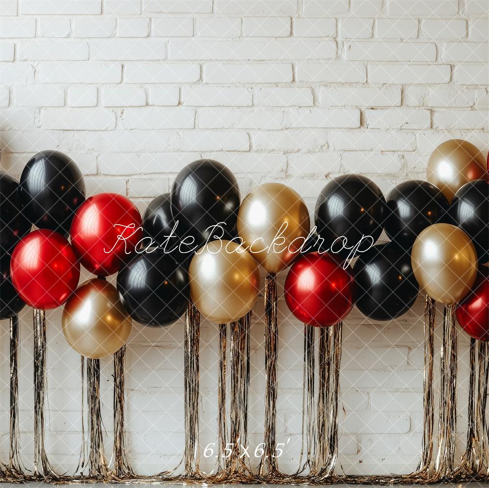 Kate Geburtstag Luftballons Wand Weiß Hintergrund Entworfen von Patty Roberts