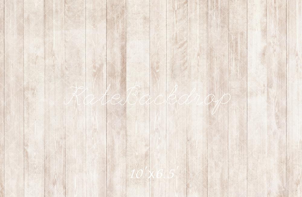 Kate Holz Vertikale Dielen Beige Fleece Hintergrund Entworfen von Kate Image