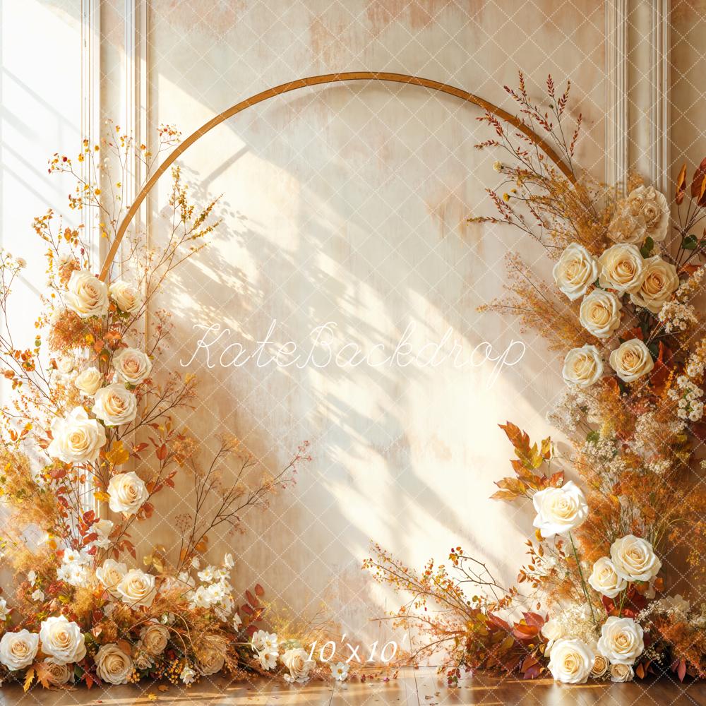 Kate Herbst Blumen Bogen Vintage Hintergrund Entworfen von Emetselch - Kate Backdrop.de