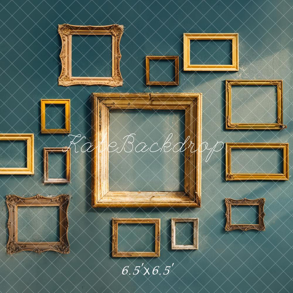 Kate Vintage Rahmen Wand Gold Hintergrund Entworfen von Chain - Kate Backdrop.de