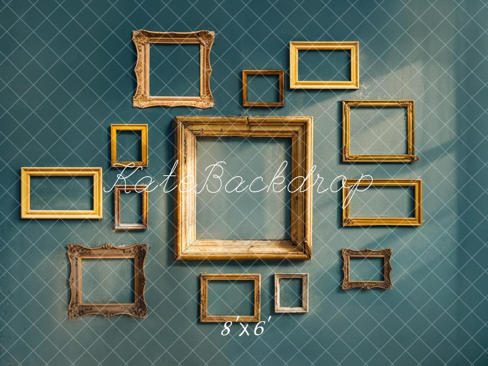 Kate Vintage Rahmen Wand Gold Hintergrund Entworfen von Chain - Kate Backdrop.de