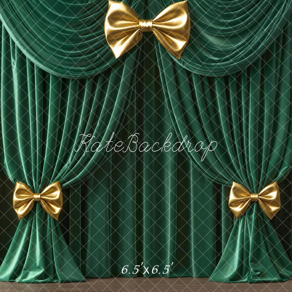 Kate Bühne Grüner Vorhang Gold Hintergrund Entworfen von Emetselch - Kate Backdrop.de