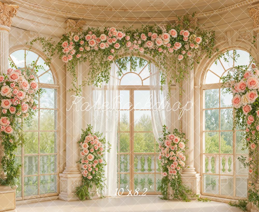 Kate Hochzeit Blumen Fenster Klassisch Hintergrund Entworfen von Emetselch