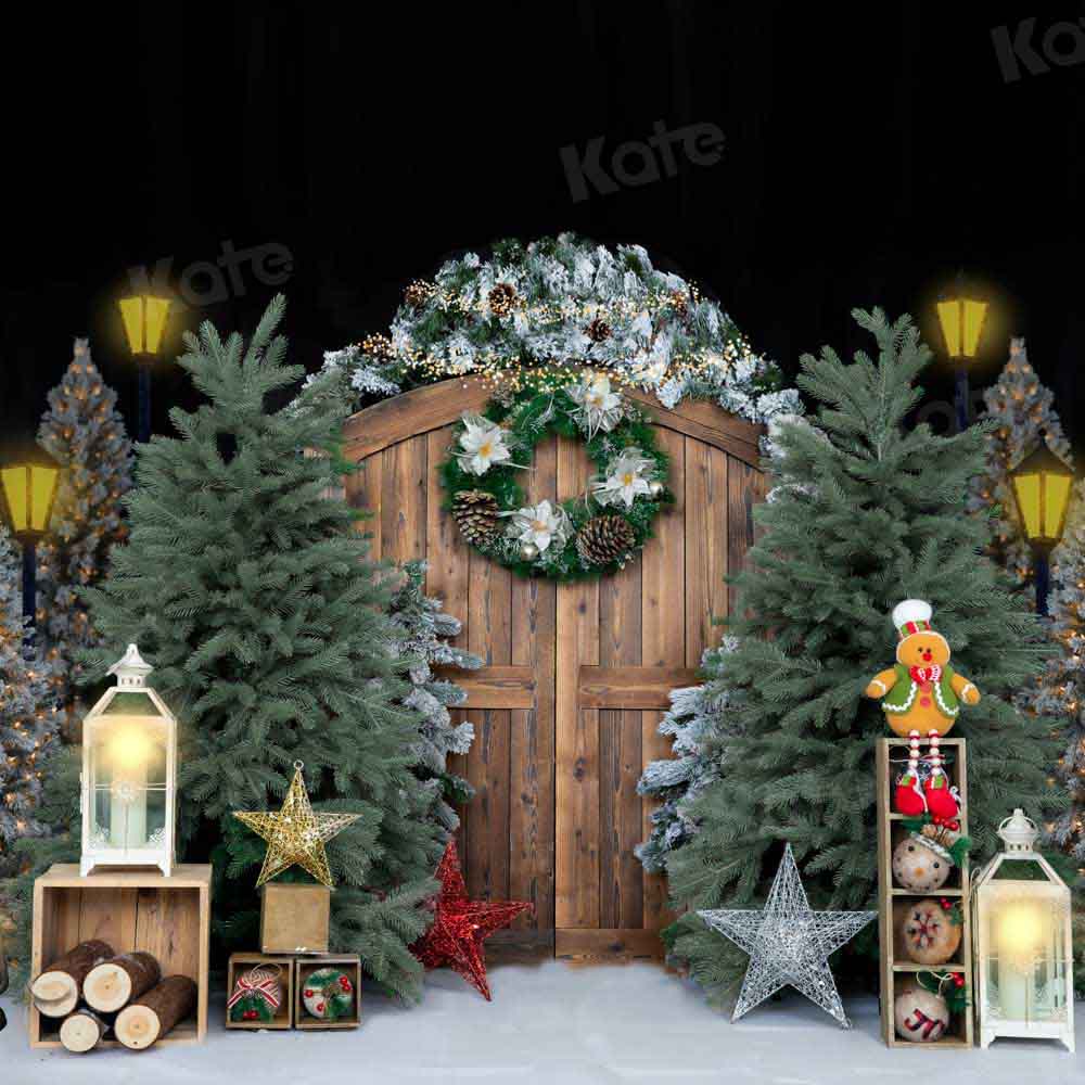 Kate Weihnachten Hintergrund Scheunentor von Emetselch - Kate Backdrop.de