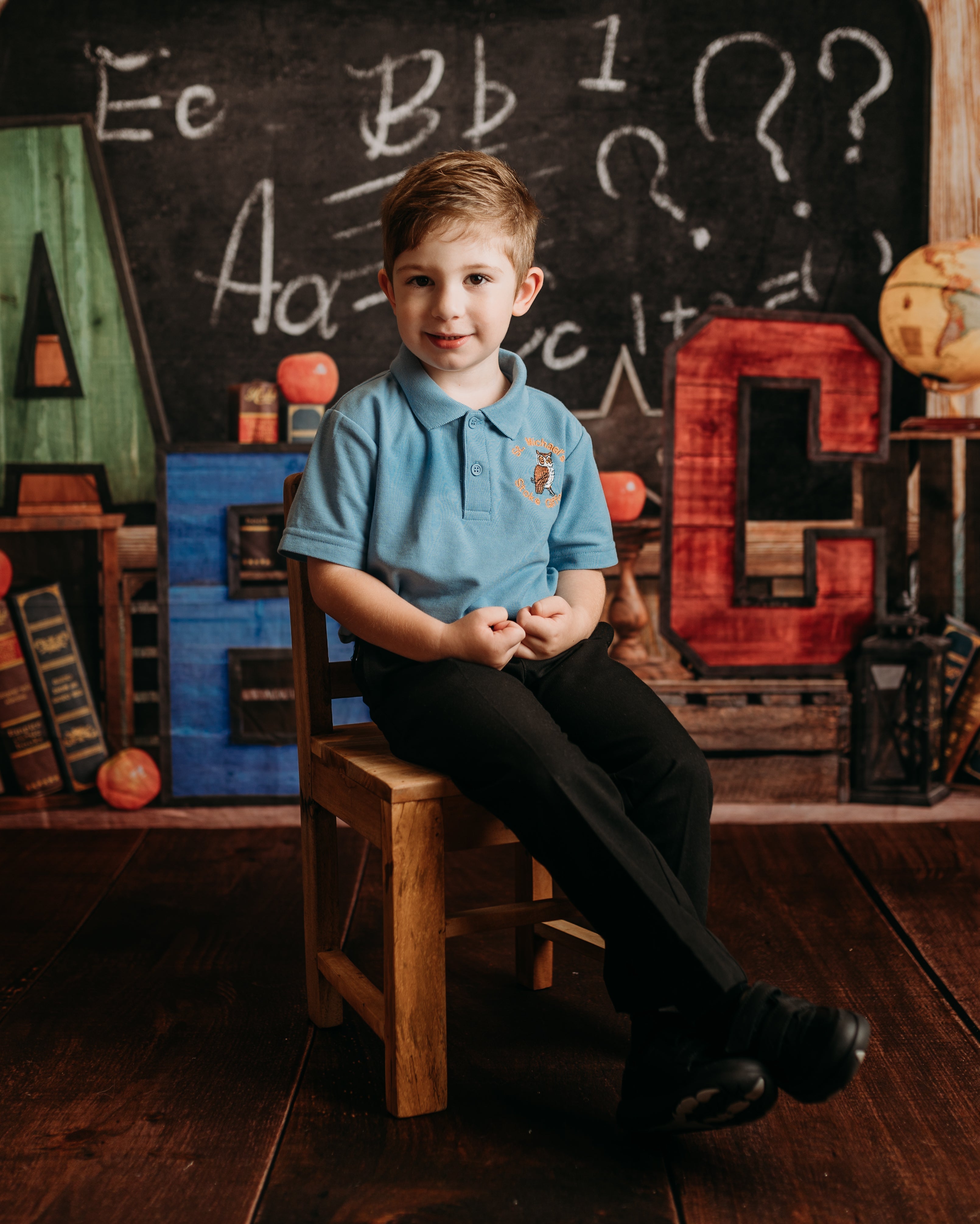 Kate Zurück zur Schule Sommer Tafel ABC Fleece Hintergrund - Kate Backdrop.de