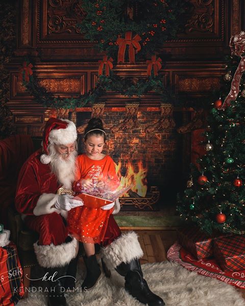Kate Weihnachten kamin Strumpf Hintergrund Fotografie
