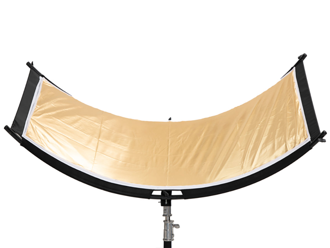 Gebogene Form großer Lichtreflektor für Fotostudio (Gold& Silber$Weiß&Schwarz) - Kate Backdrop.de