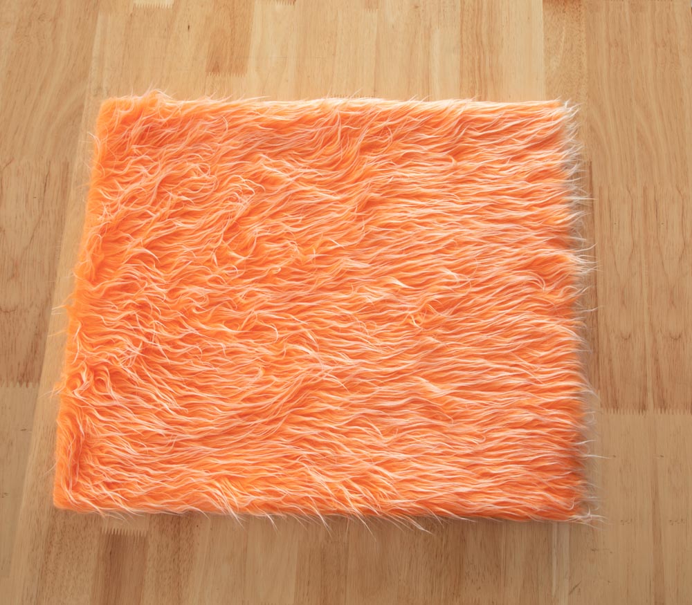Kate Orange Kunstpelz-Decke für Baby-Fotografie - Kate Backdrop.de
