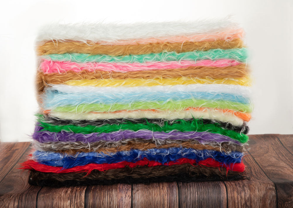 Kate Various Colors Faux Fur Blanket Props for Baby Photography