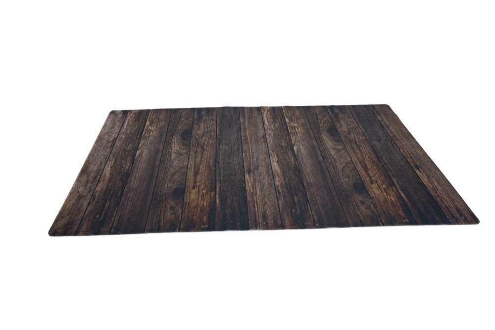 Kate Retro Holz braune Gummimatte Bodenmatte Neugeborenes - Kate Backdrop.de