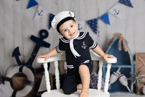 Kate Seemann Junge/ Kinder Nautisch Hintergrund Entworfen von Mandy Ringe Photography - Kate Backdrop.de