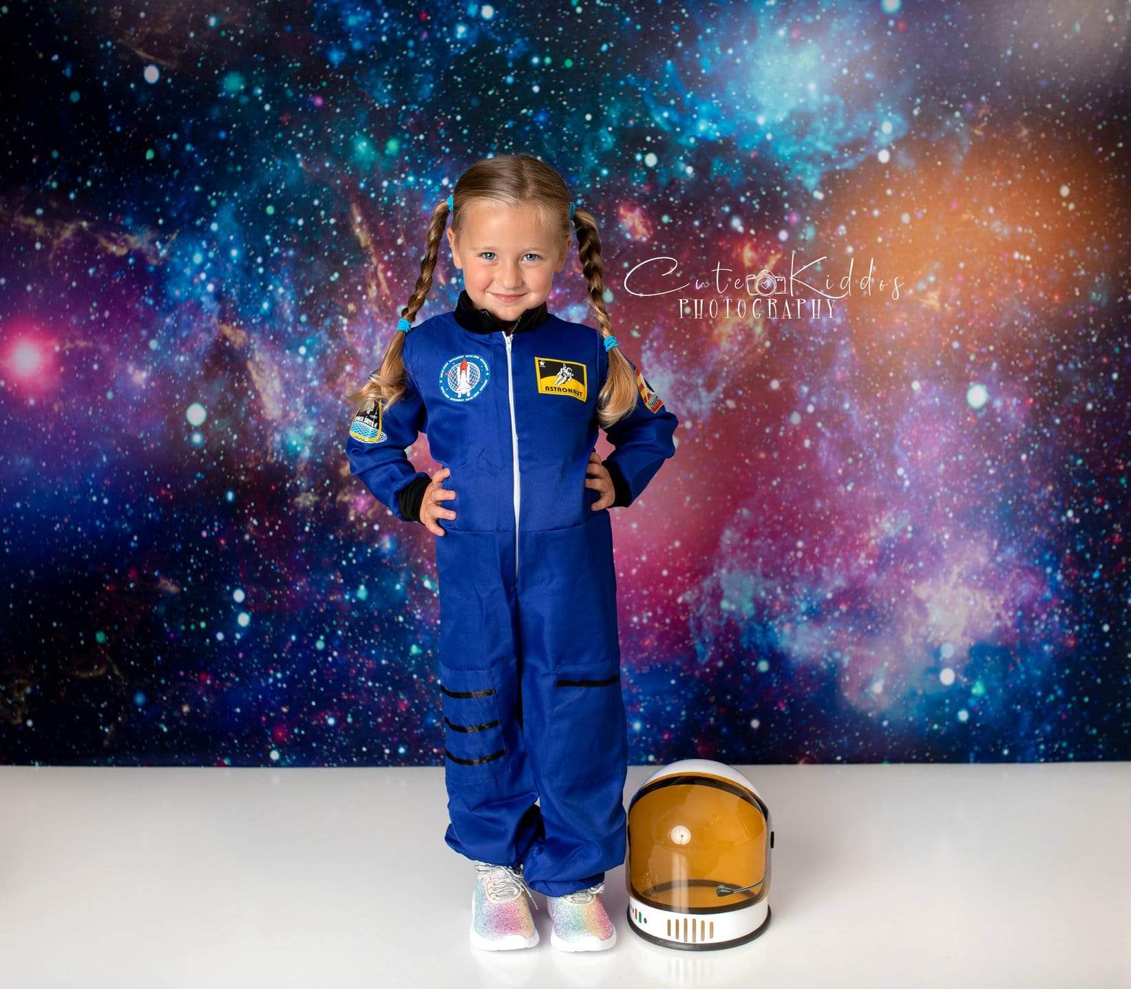 Kate Junge Geburtstag Galaxis Weltraum Hintergrund für die Fotografie