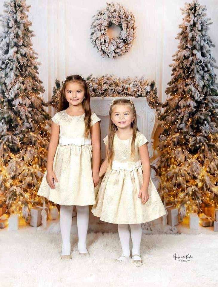 Kate Weihnachten weißer Kaminhintergrund für Fotografie