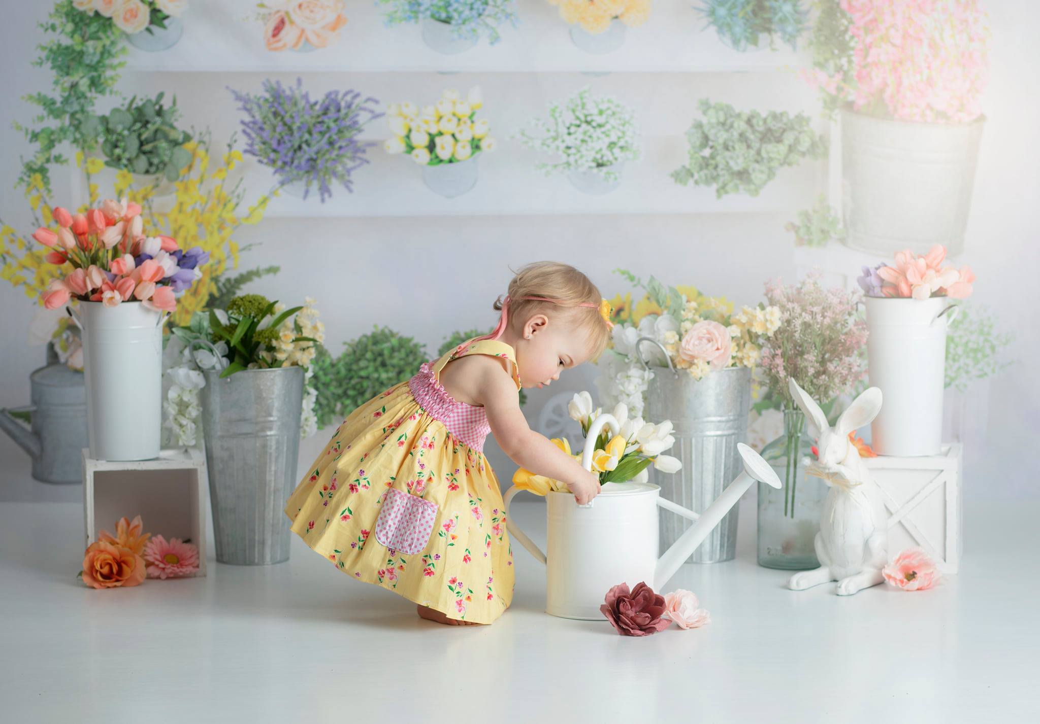 Kate Blumen Geschäft Frühling Hintergrund von Moements Photography