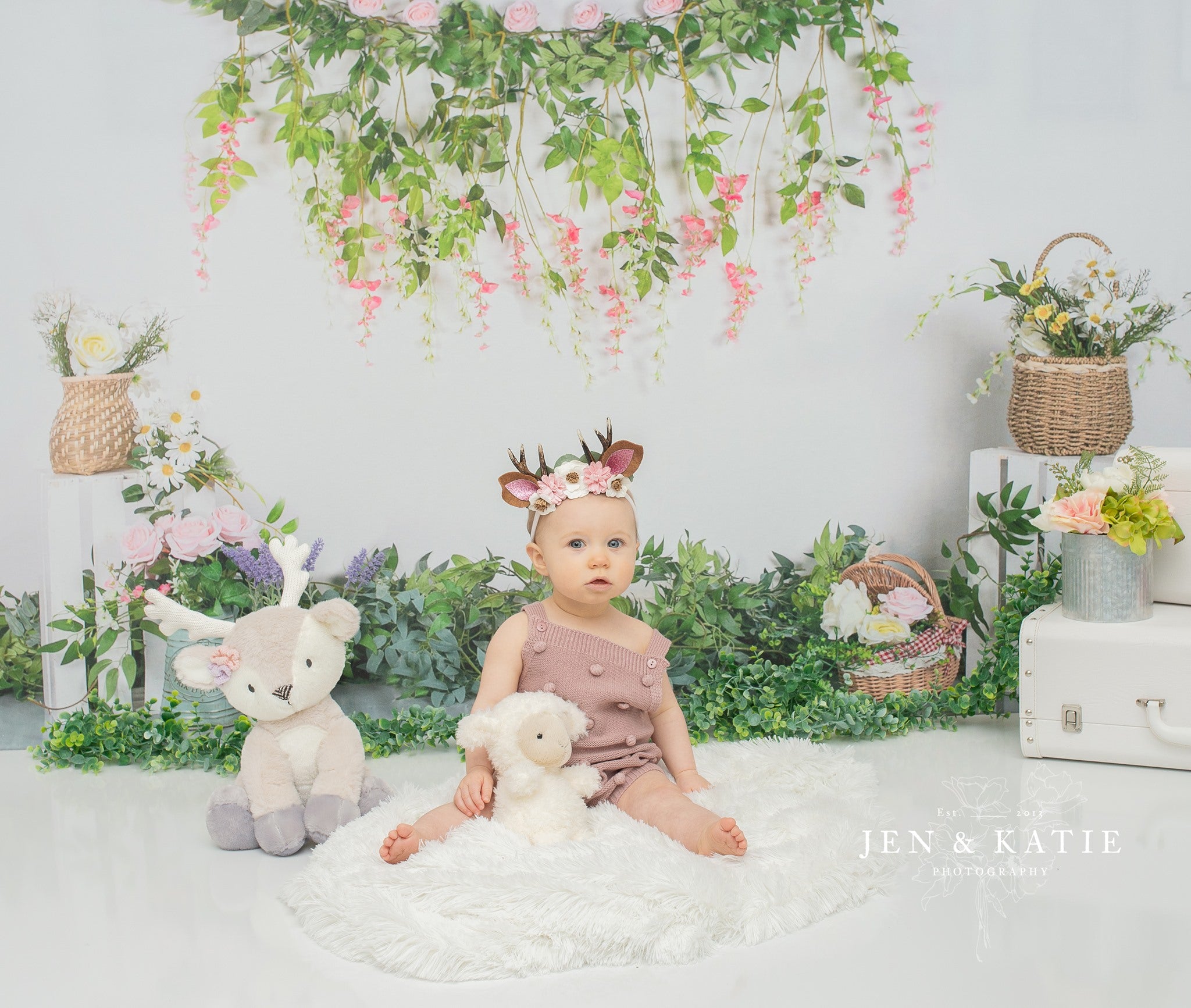 Kate Makramee Blumen  Frühling  Hintergrund Entworfen von Jia Chan Photography - Kate Backdrop.de