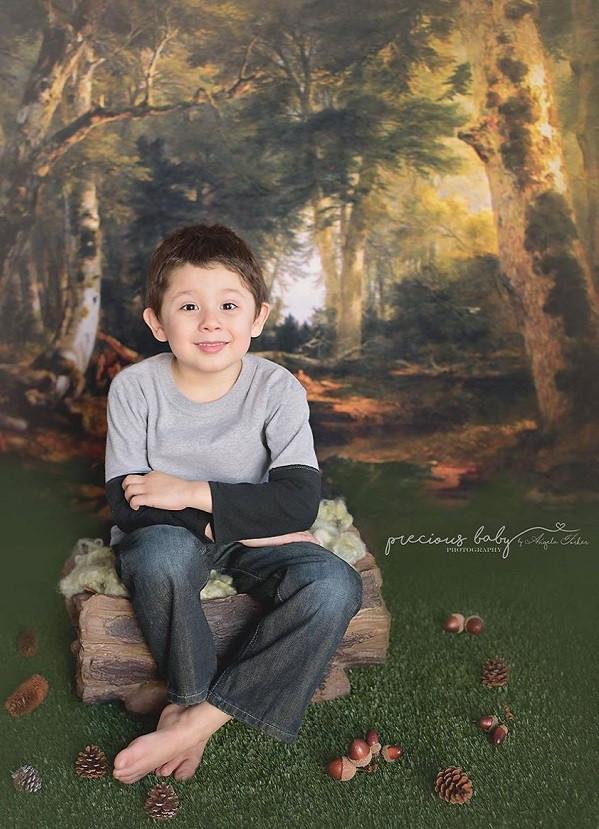 Katebackdrop：Kate Forest Old Green Trees Scenery Photography Backdrops for Christmas