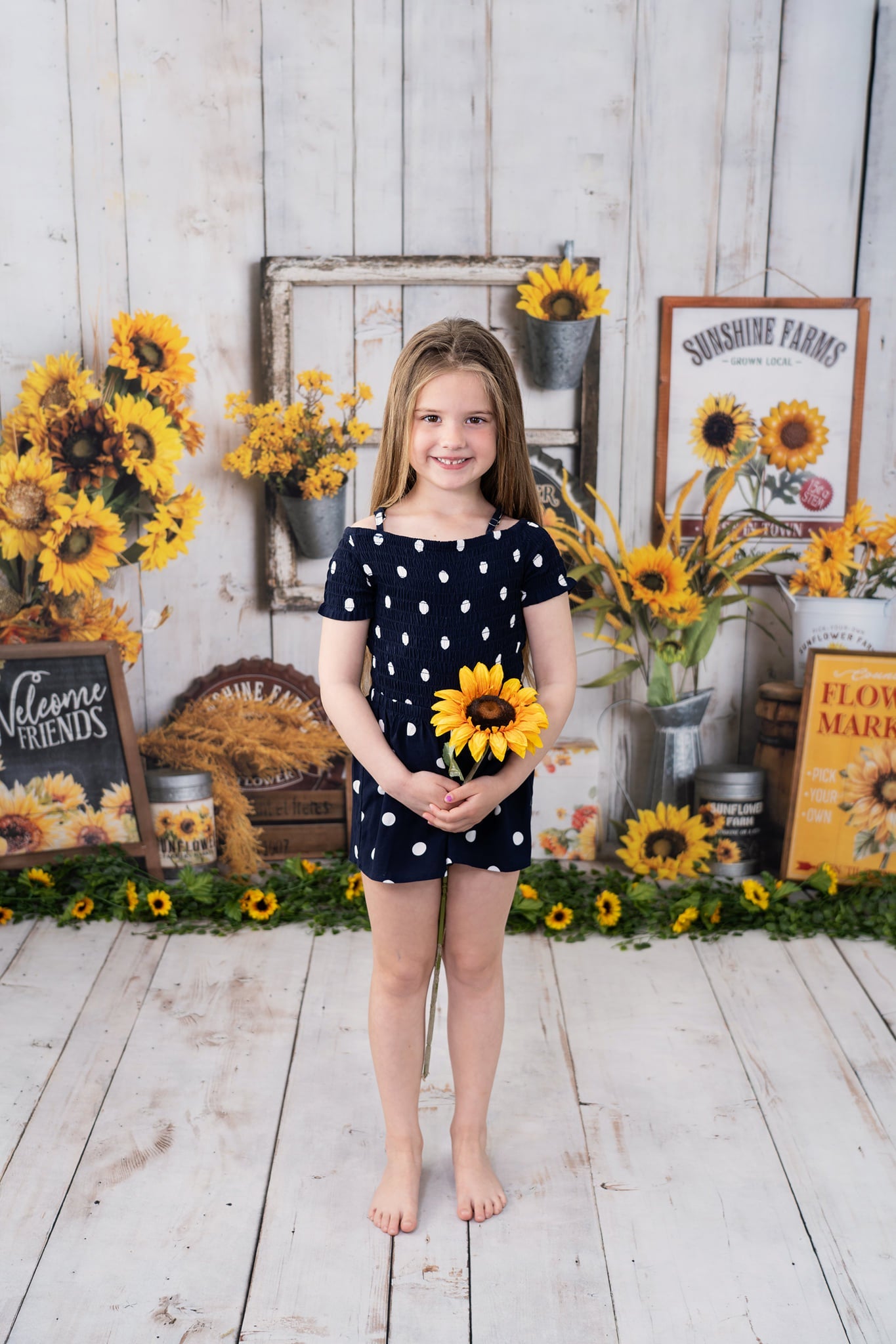 Kate Herbst Sonnenblumen Hintergrund von Rose Abbas - Kate Backdrop.de