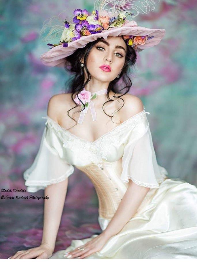 Katebackdrop：Kate Valentine's Day Pink Flowers Hand Painting Portrait Photography Backdrops