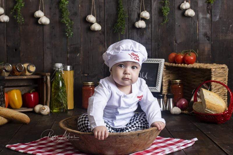 Katebackdrop£ºKate Cake Smash Wood Kitchen Backdrop Designed By Rose Abbas
