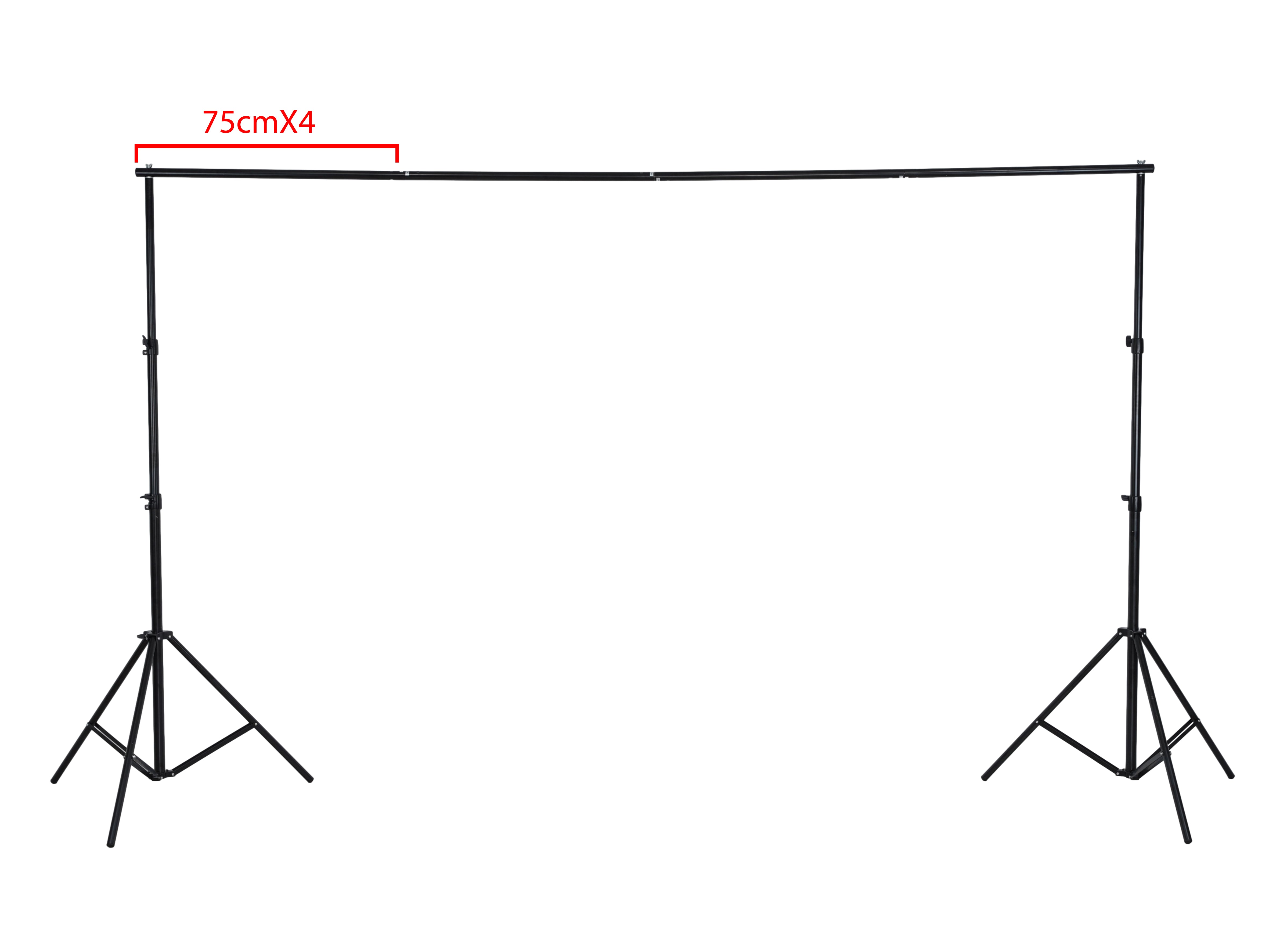 Kate Schwarzes Aluminium 4 CrossBars Hintergrund Stand für Fotografie - Kate Backdrop.de