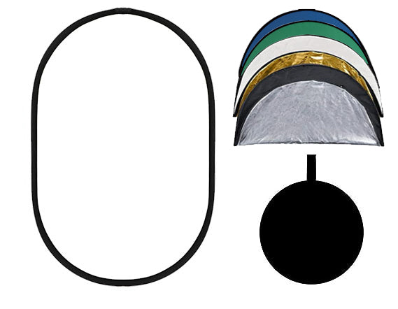 7-In-1 Lichtreflektor Oval für Klappscheibe - Kate Backdrop.de