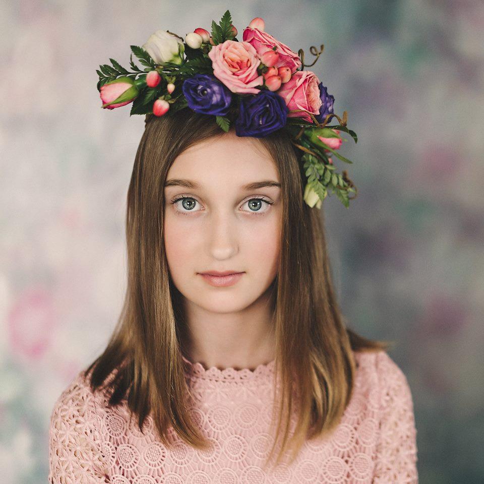 Katebackdrop：Kate Valentine's Day Pink Flowers Hand Painting Portrait Photography Backdrops