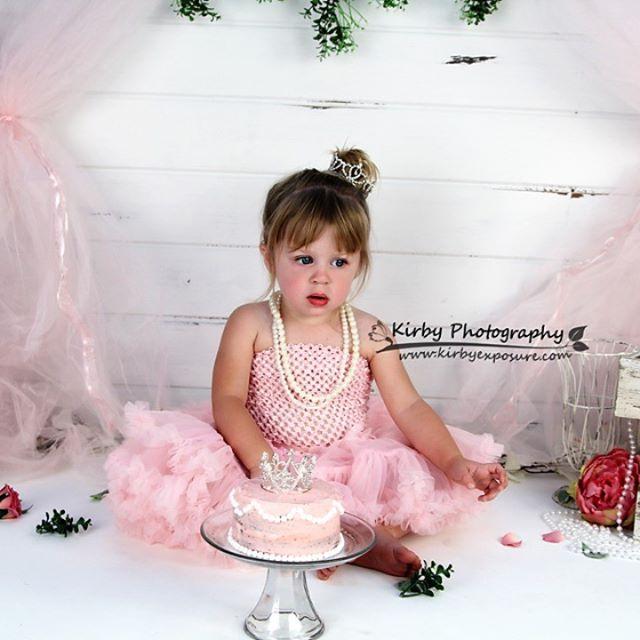 Kate Garten Party  rosa Hintergrund Geburtstag von Arica Kirby