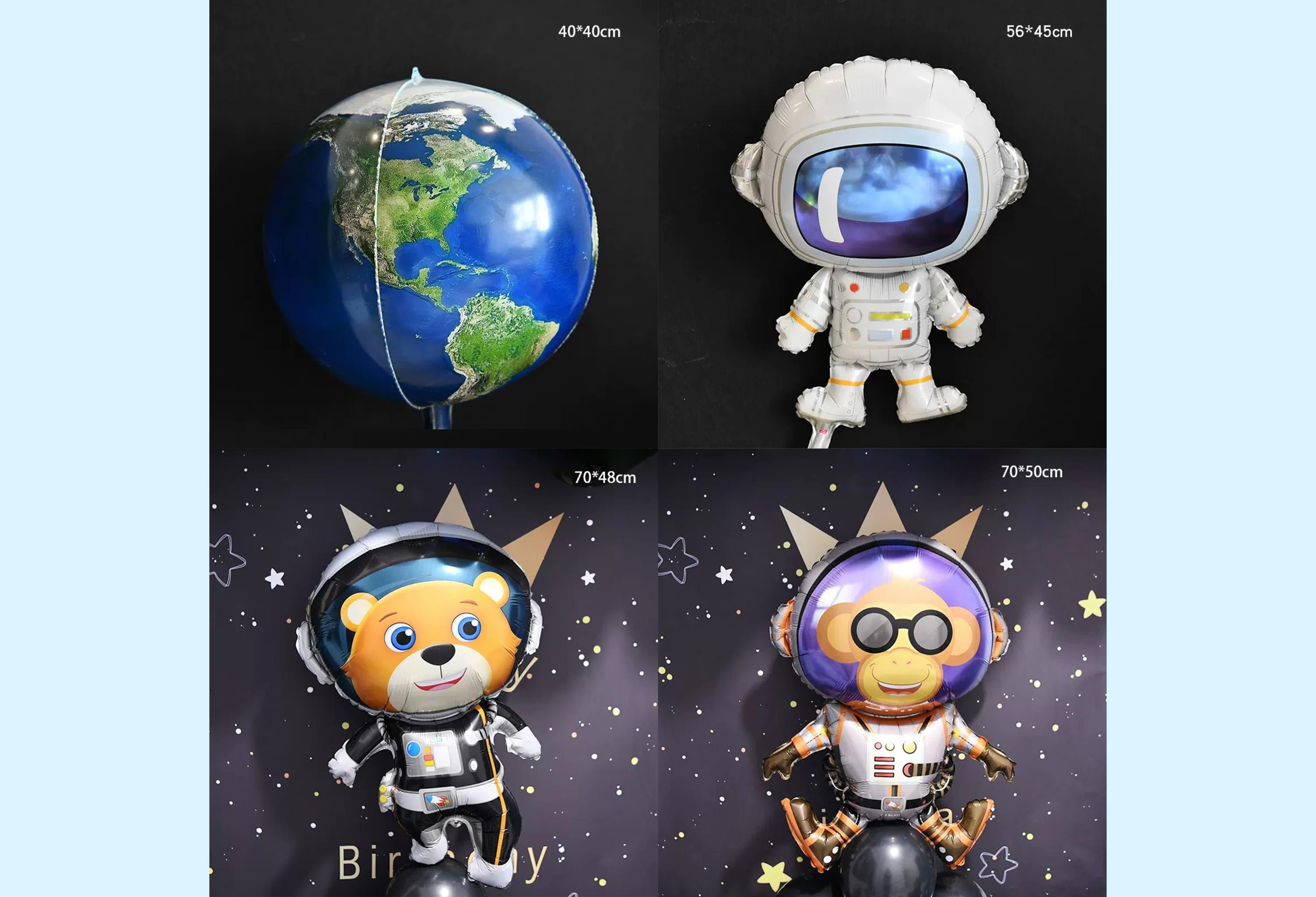 Kate Astronaut Universum aufblasbare Requisiten Set 16pcs