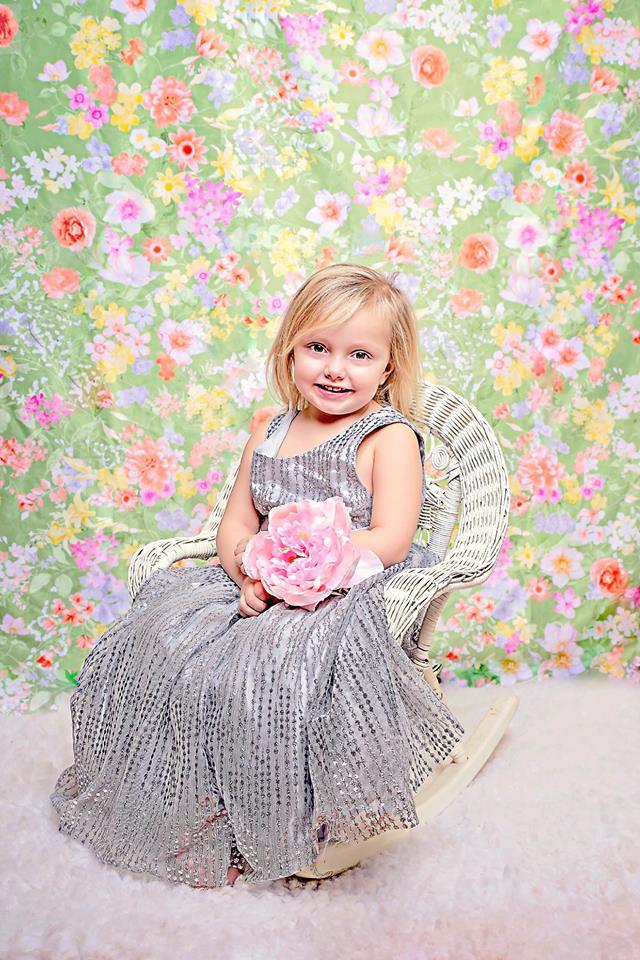 Kate Retro-Blumen-Babyparty-Hintergrund für die Fotografie entworfen von Jerry_Sina