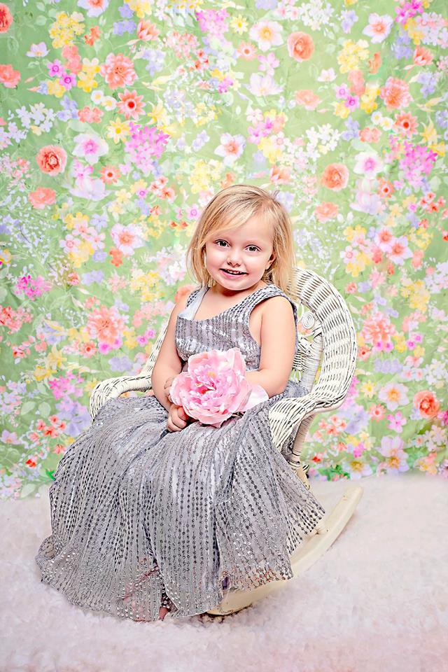 Kate Retro-Blumen-Babyparty-Hintergrund für die Fotografie entworfen von Jerry_Sina - Kate Backdrop.de