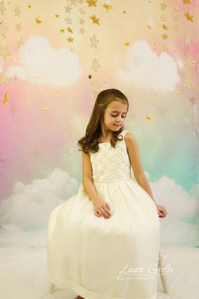 Kate Himmel Wolke Sterne Regenbogen Geburtstag cake smash Hintergrund  von Jerry_Sina - Kate Backdrop.de