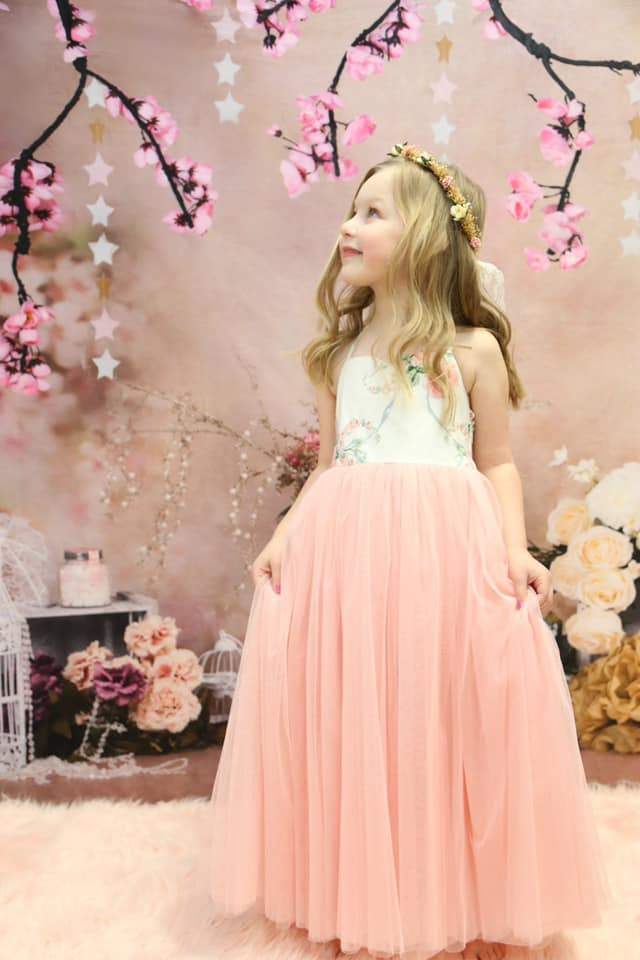 Kate floral antikes pink für kuchen zerschlagener hintergrund von studio gumot - Kate Backdrop.de