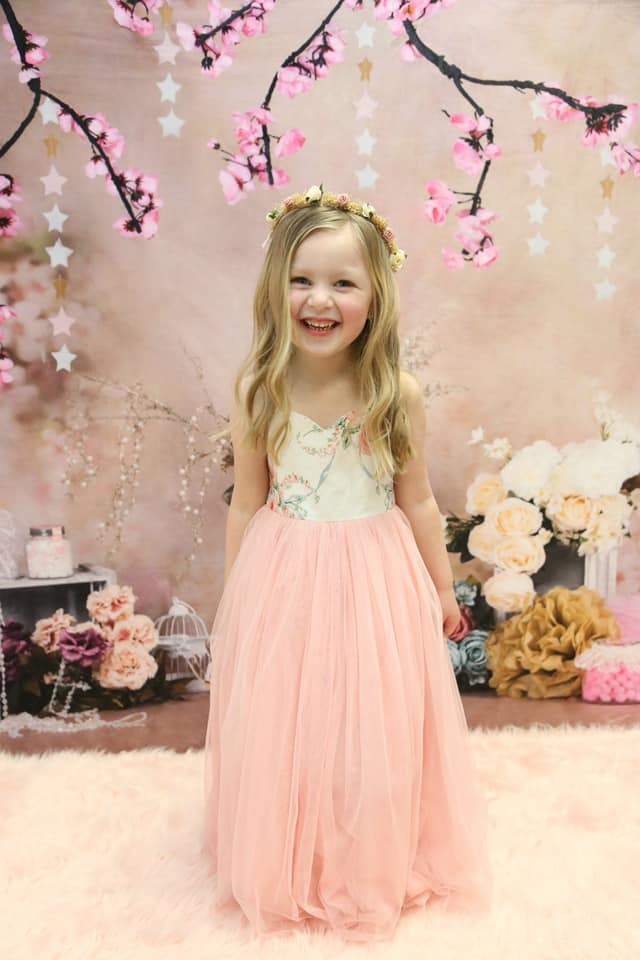 Kate floral antikes pink für kuchen zerschlagener hintergrund von studio gumot - Kate Backdrop.de