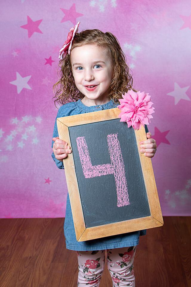 Kate Soft Skies Pink Stars Kulisse für Fotografie Entworfen von Mini MakeBelieve - Kate Backdrop.de