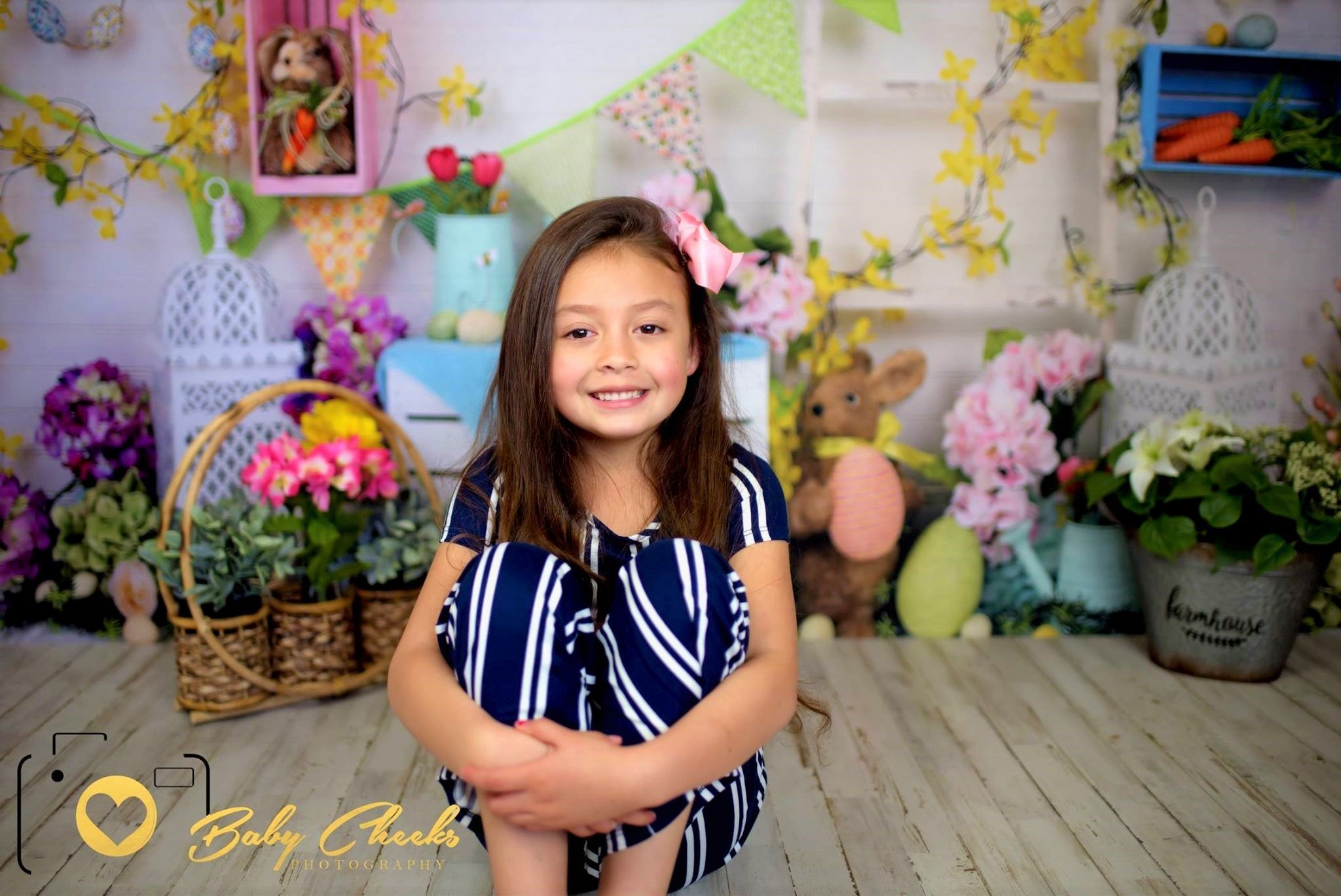 Kate Frühling Zuhause Hintergrund für Ostern Session