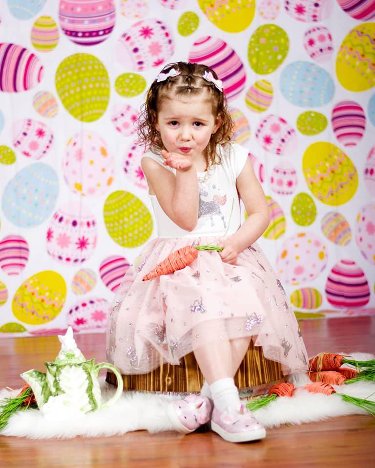Kate Colored Eggs Easter Backdrop für Fotografie entworfen von Jerry_Sina - Kate Backdrop.de