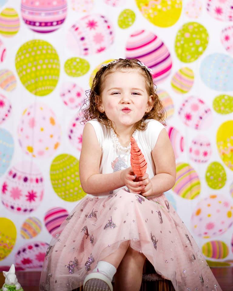 Kate Colored Eggs Easter Backdrop für Fotografie entworfen von Jerry_Sina - Kate Backdrop.de