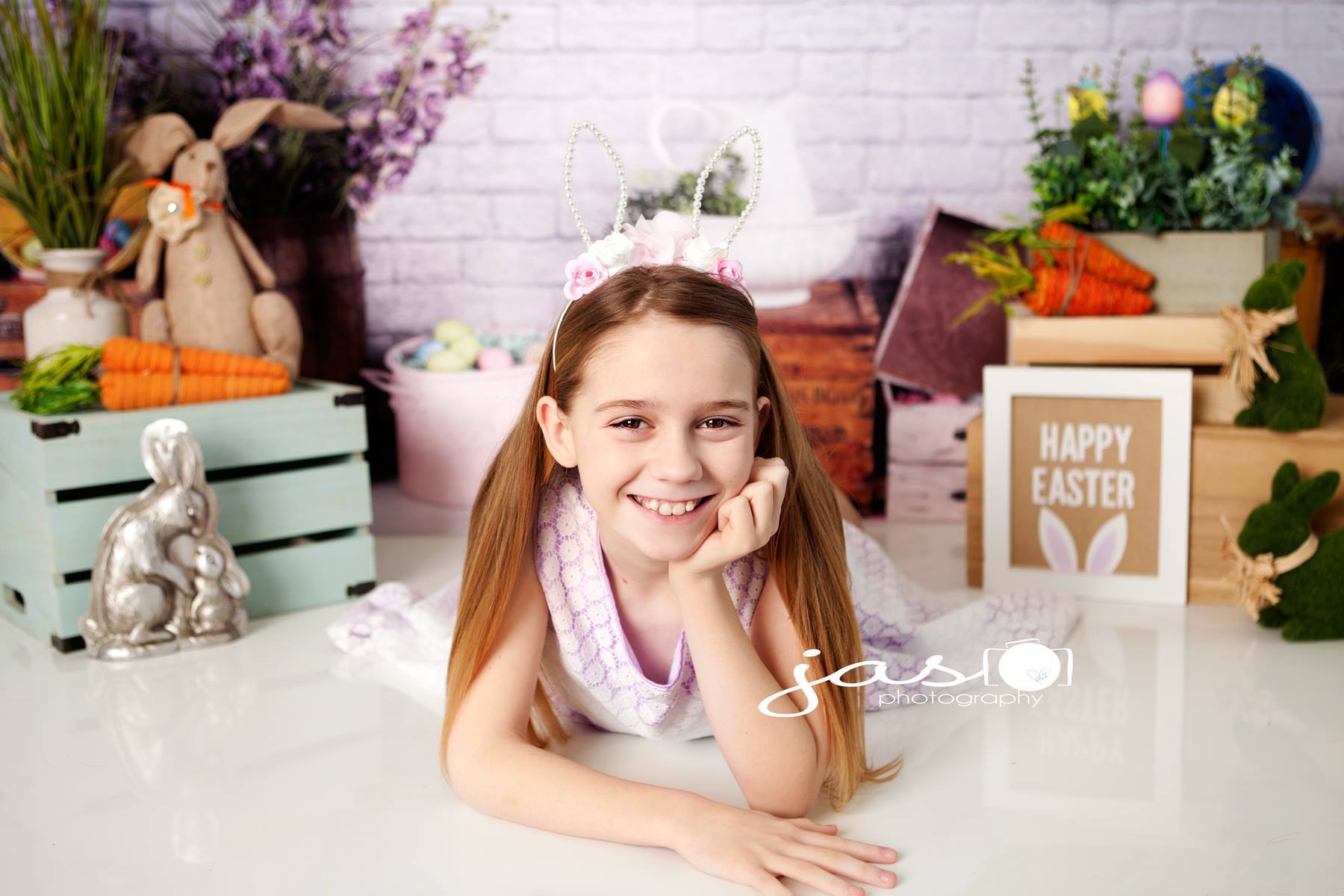 Kate  Ostern Hintergrund Kinder von Arica Kirby - Kate Backdrop.de