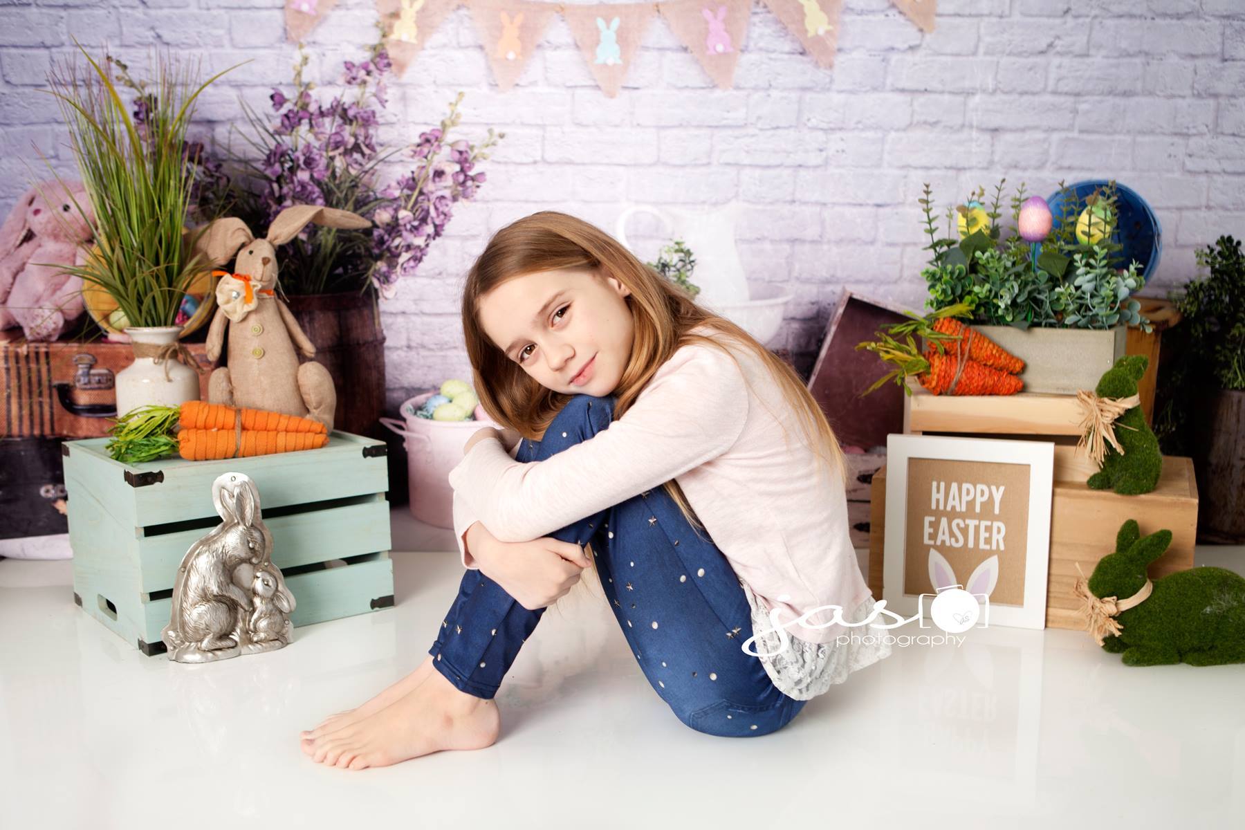 Kate  Ostern Hintergrund Kinder von Arica Kirby - Kate Backdrop.de