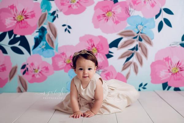 Kate Retro Frühlingsblumen-Hintergrund für die Fotografie entworfen von JFCC - Kate Backdrop.de