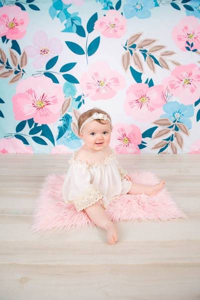 Kate Retro Frühlingsblumen-Hintergrund für die Fotografie entworfen von JFCC - Kate Backdrop.de