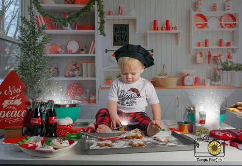 Kate  Schnee Winter  Weihnachten Küche Fotografie Hintergrund Christmas kitchen - Kate Backdrop.de
