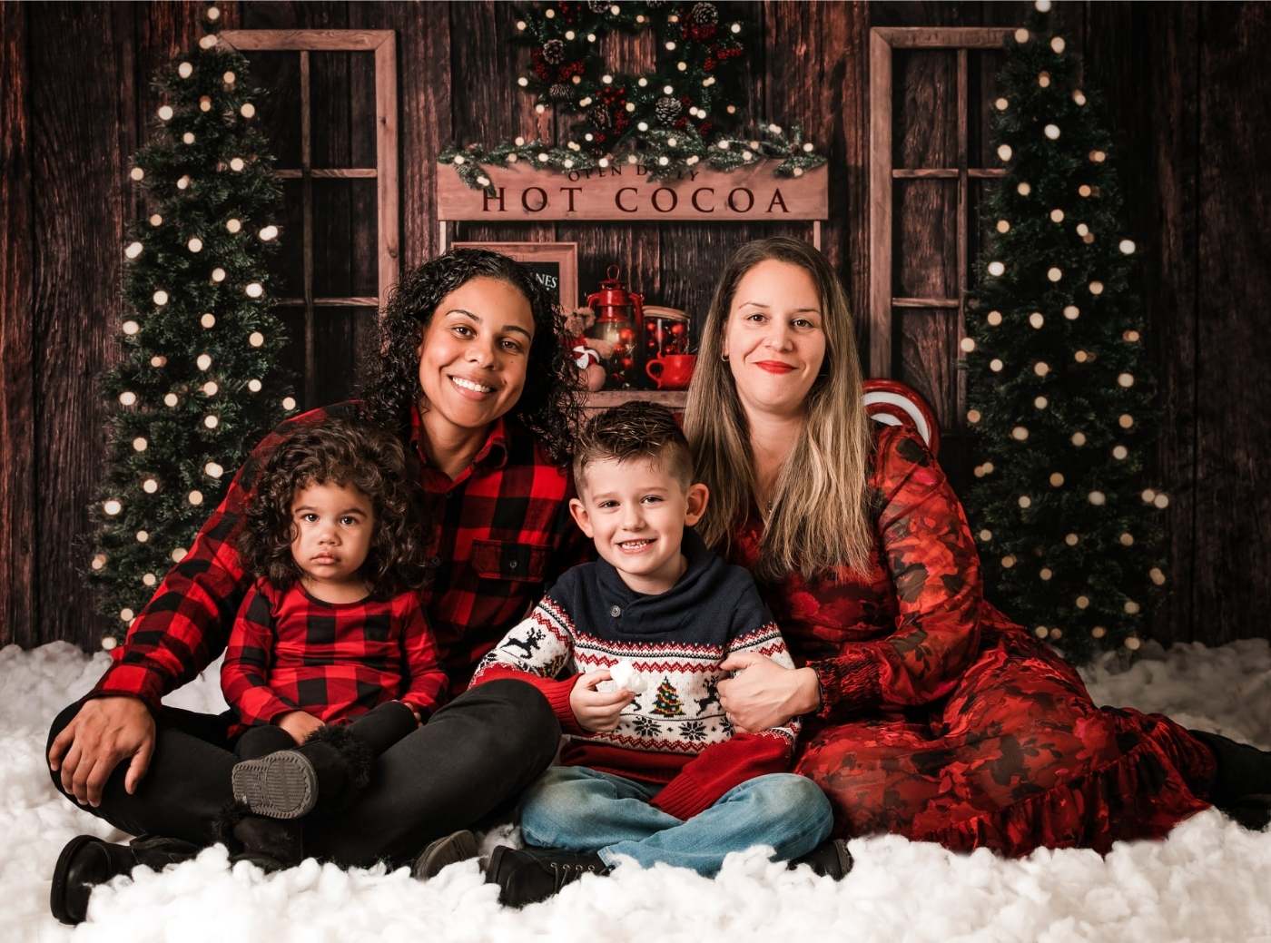 Kate Weihnachten Baum Hintergrund Winter Hot Cocoa von Emetselch - Kate Backdrop.de