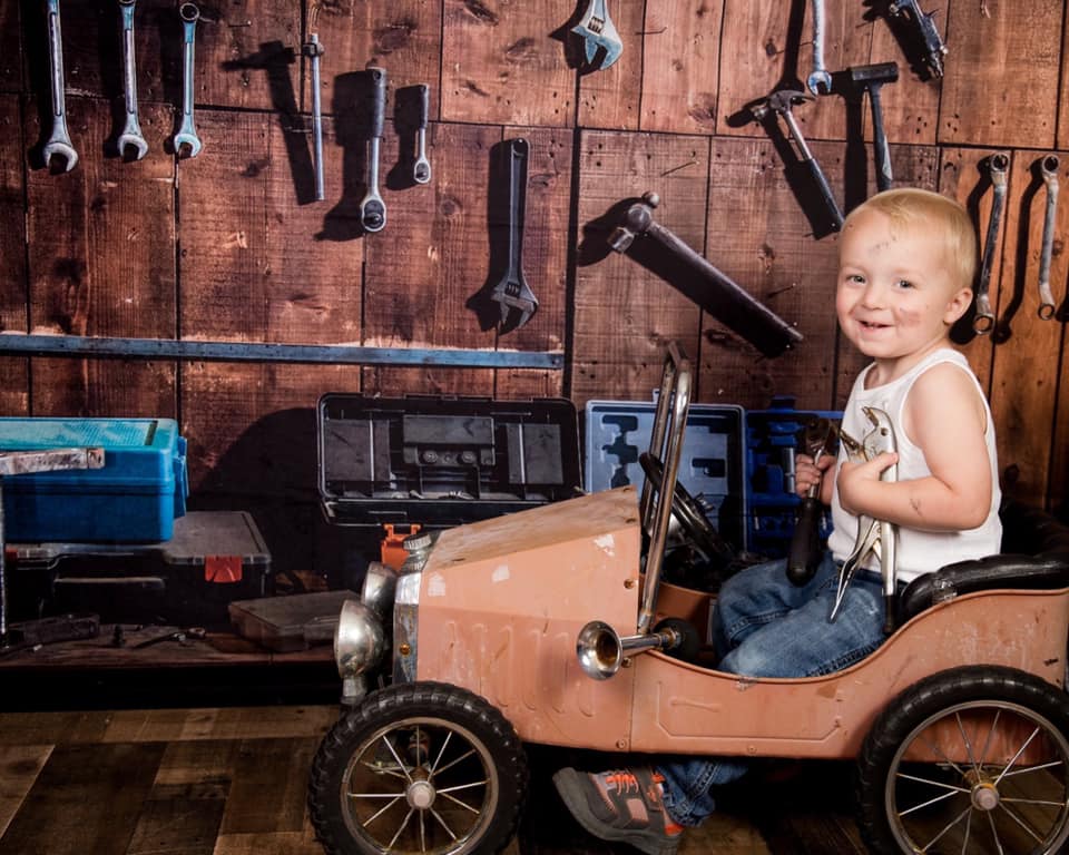Kate Tool Regal Kinder Hintergrund für Jungen / Vatertag - Kate Backdrop.de