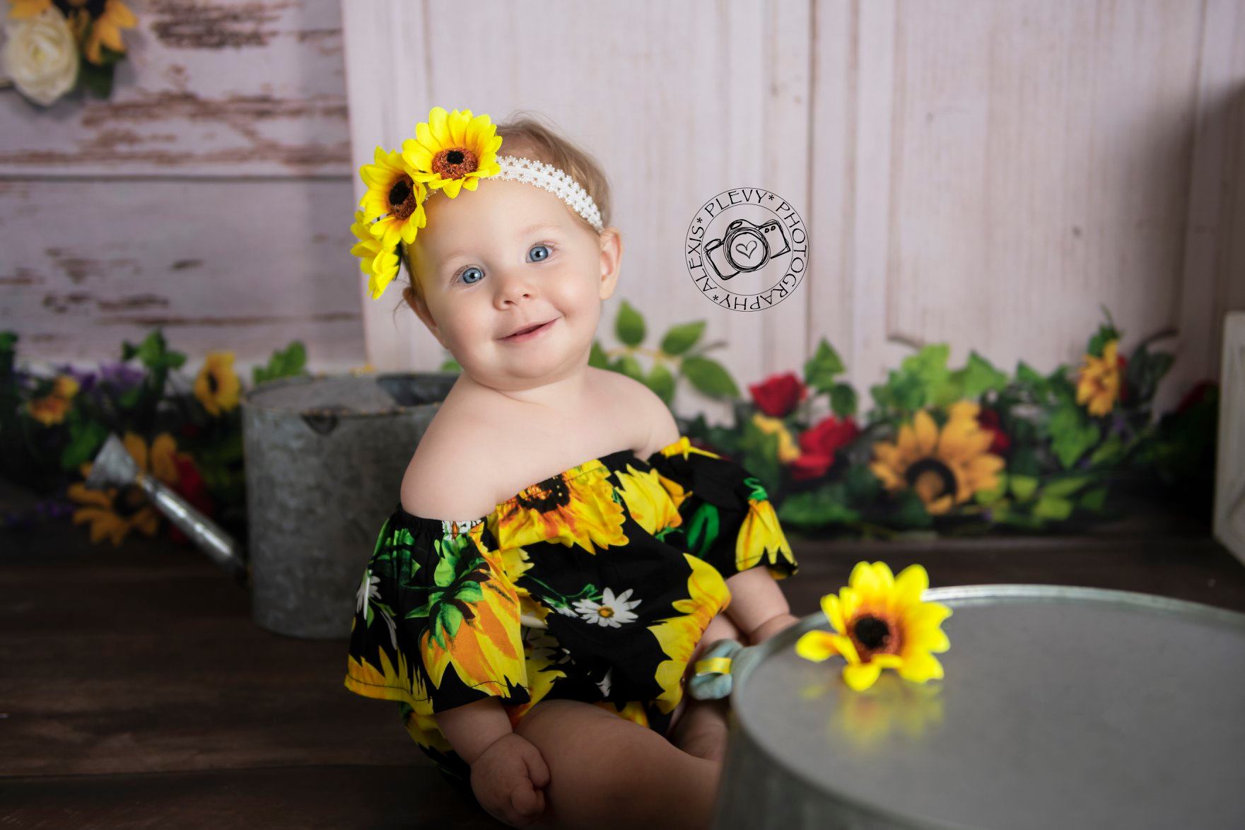 Kate Sie sind mein Sonnenschein-Weinlese-Wand-Sommer-Sonnenblume-Muttertagshintergrund Entworfen durch Staci Lynn Photography