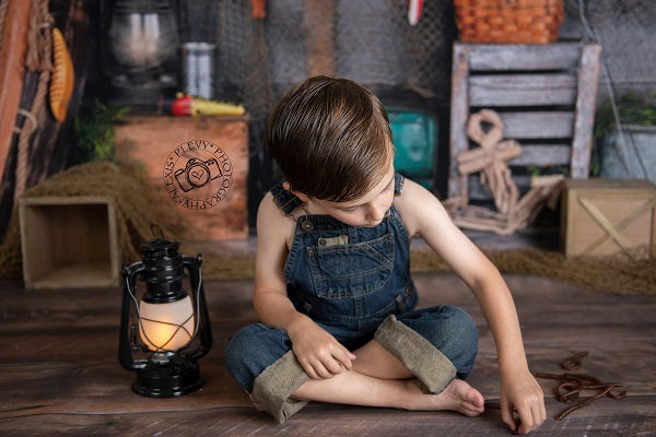 Kate Wood Gone Fishing Backdrop Entworfen von Arica Kirby - Kate Backdrop.de