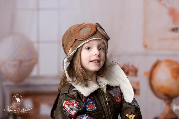 Kate Schulanfang Kinder Abenteurer Pilot Fotohintergrund Schule - Kate Backdrop.de
