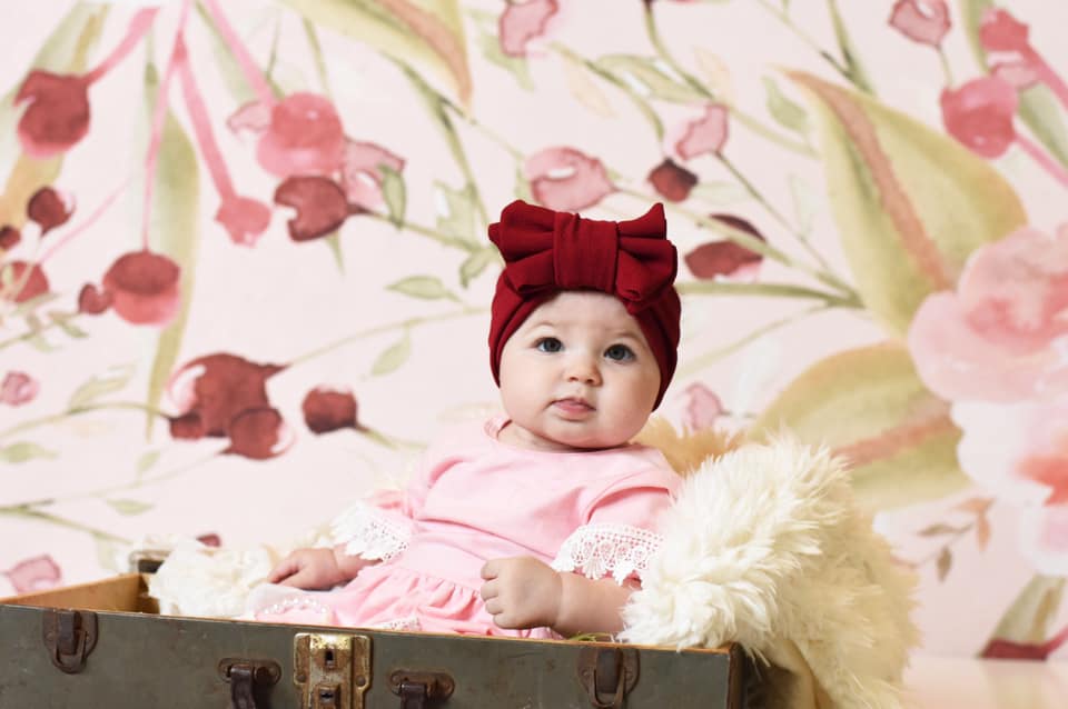 Kate Redberry Flower Backdrop für Fotografie entworfen von Leann West - Kate Backdrop.de