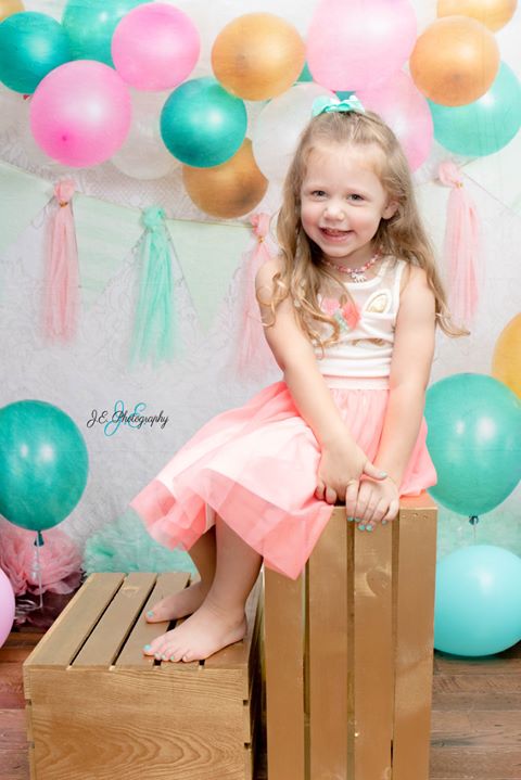 Kate Pfefferminziger frischer Feier-Hintergrund für die Kinderphotographie entworfen von Tyna Renner - Kate Backdrop.de