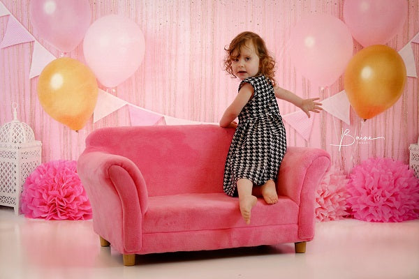 Kate rosa  Geburtstag Glitter Hintergrund für Fotografie - Kate Backdrop.de